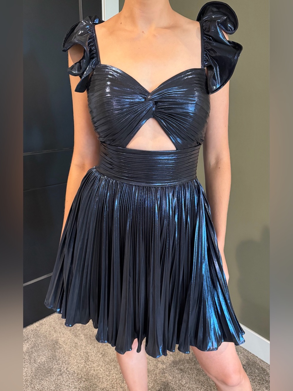 Jovani navy blue cocktail/homecoming dress - size 6